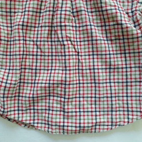 Children's Place Boys Shirt Button Down Red Blue Plaid Corduroy 24 Months - Picture 10 of 12